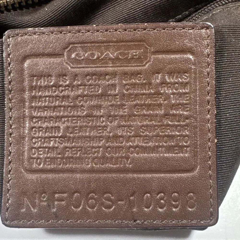 Coach Brown Leather F06S 10398 Crossbody Shoulder Bag